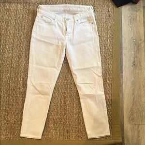 7 For All Mankind Women's Skinny Jeans - White